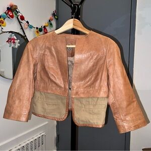 Trussardi Vinatage Leather Jacket/Blazer